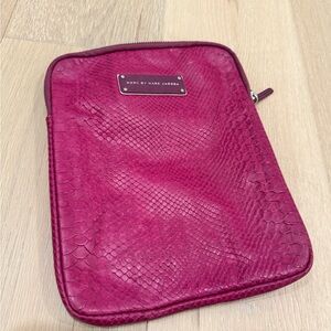 Marc by Marc Jacobs Fuchsia Snake Print Pouch